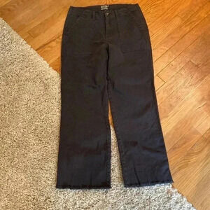 Faherty women’s organic cotton cropped pants  - size 27- navy blue